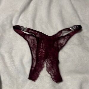 Victoria's Secret Burgundy Lace Panties